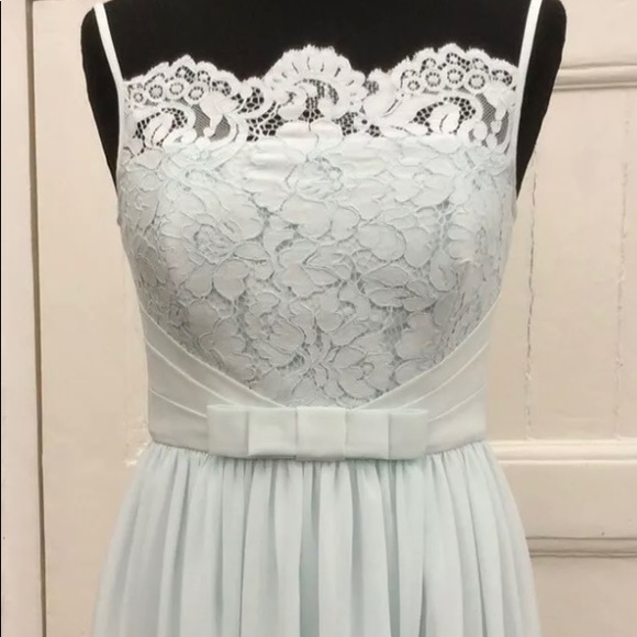 Ted Baker | Dresses | Elegant Lace Overlay Light Blue Dress | Poshmark